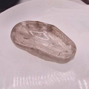 ✨ Smoky Quartz Flowing Bowl — Natural Carved Crystal Dish ✨